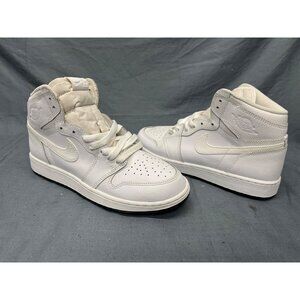 Nike Boys Jordan 1 Retro High (GS) 2017 White Perforated Size 7 NEW NO BOX!